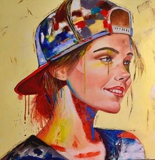 Ritratto olio su tela -