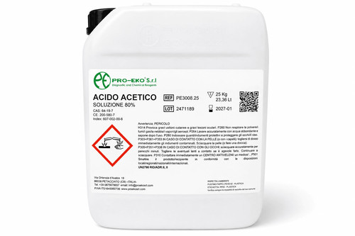 Acido acetico 25 - -,