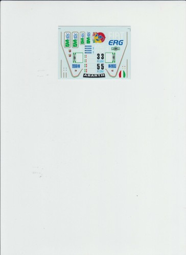 Decal racing43 fiat - 1:43,