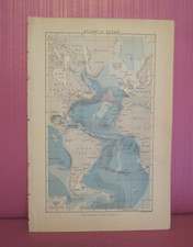 Mappa antica oceano - oceano, atlantico