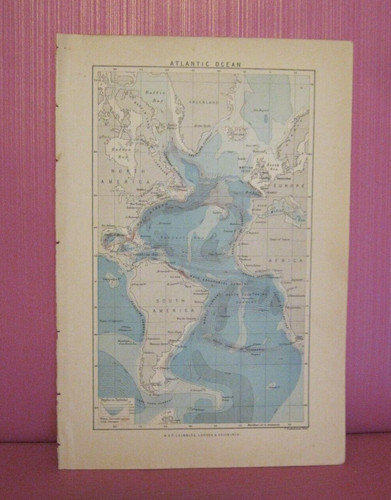 Mappa antica oceano atlantico - antica,