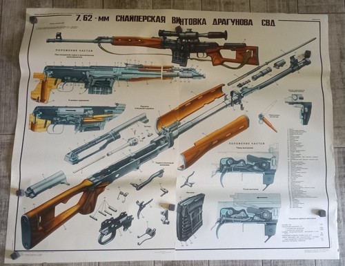 Poster militare svd fucile - svd,