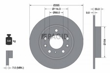 2 dischi freno Pagid 56247NC