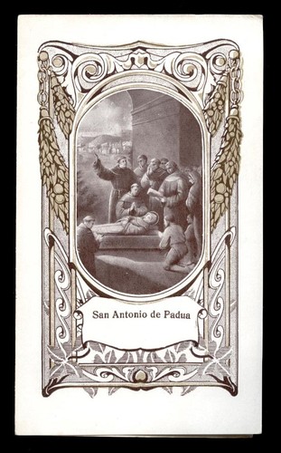 Santino holy card antonio - santino-holy, card"s.antonio