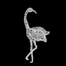 925 Argento Sterling Spilla Rotondo Champagne Marcasite 1.5mm Bird Gemma Jewelry