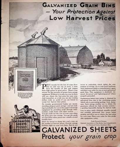 1930 lamiere zincate cestini - zincate,