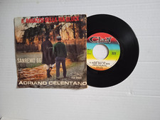 DISCO VINILE - 45 GIRI *ADRIANO CELENTANO* IL RAGAZZO DELLA VIA GLUCK, SAN REMO