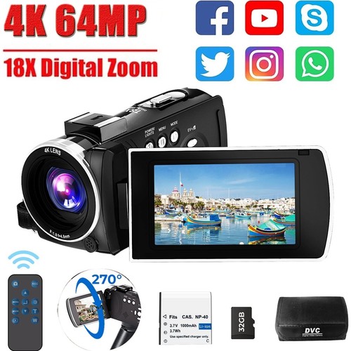 Videocamera 4k 64mp - ✅videocamera, dv