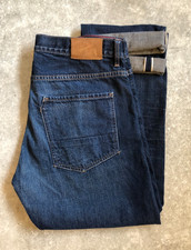 Raro jeans RALEIGH Alexander bianco quercia scamosciata 34/32 prezzo consigliato £ 360 Oi Polloi