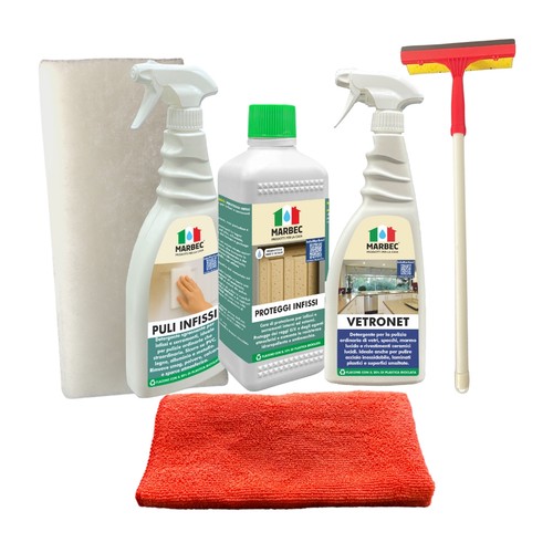 Kit pulizia infissi legno - pulizia,
