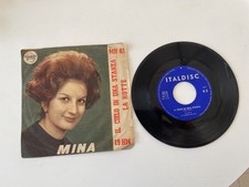 DISCO 45 GIRI  MINA IL CIELO IN UNA STANZA -  LA NOTTE  LEGGI DESCRIZ.