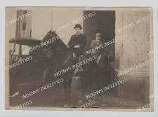 RARA FOTOGRAFIA DI BENITO MUSSOLINI A CAVALLO - FOTO UGOLINI ROMA 17 X 12 CM