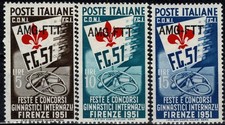 1951 TRIESTE A AMG-FTT SERIE GIOCHI GINNICI 3 V. MNH MF99699