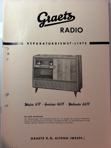 Graetz radio musica 617 - graetz,