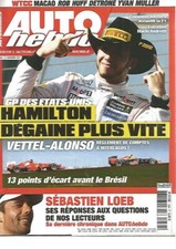 AUTO HEBDO N°1884 G.P ETATS-UNIS / WRC SAISON 2012 /DANI SORDO / VETTEL-ALONSO