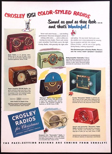 1951 crosley radio - radio, ad