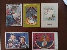 SET DI 5 CARTOLINE NATALIZIE