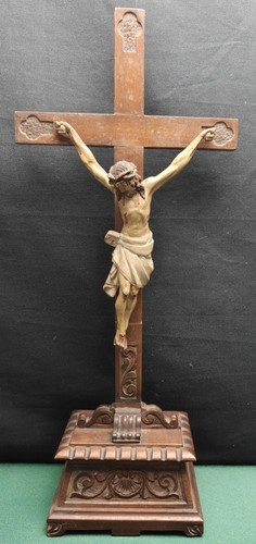 Antico crocifisso legno - crocifisso,