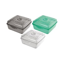 PORTA FORMAGGIO IN RILIEVO CON CAPIENZA 1.2 LT 15X15CM ASSORTITO