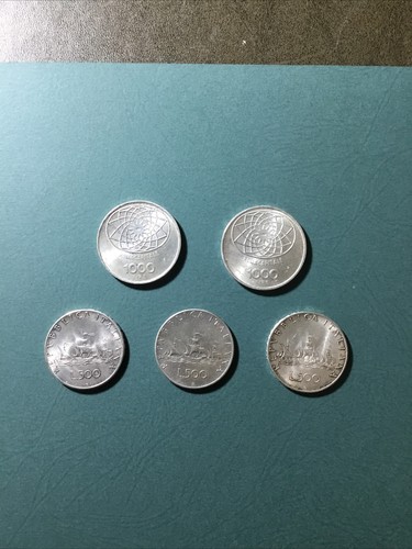 Italia lotto monete argento - lotto, 5