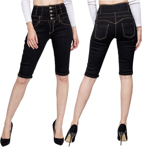 Jeans donna vita alta - , capri