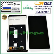 DISPLAY LCD PER XIAOMI REDMI NOTE 5 /5 PRO TOUCH SCREEN SCHERMO VETRO BIANCO