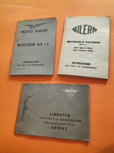 Libretti originali guzzi - libretti,