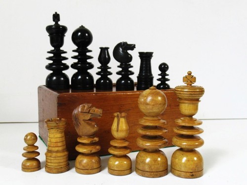 Antico set scacchi - set,