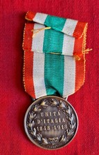 Militaria Ww1 Medaglia Unità d'Italia 1848 - 1918 In Bronzo 