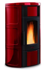 Termo stufa termostufa a pellet NORDICA EXTRAFLAME Iside Idro 18,8 kW bordeaux