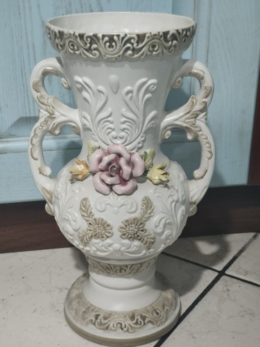 Vaso capodimonte vintage anni - vaso,
