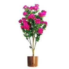 Pianta in vaso di fiori rosa