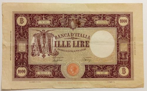 1000 lire 1943 bb - 1000,