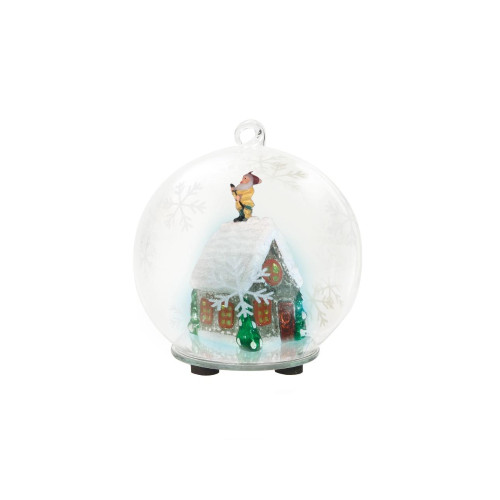 Sfera natalizia led folletto - sfera, c/led