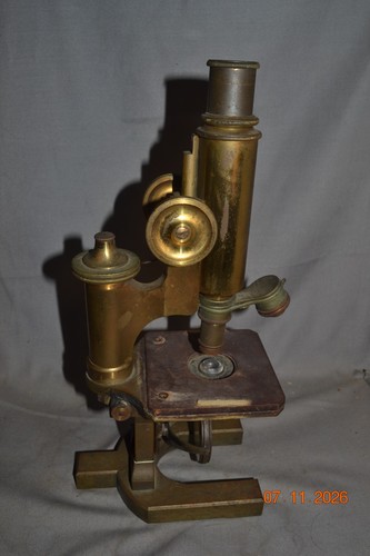 Microscopio jena ottone - in,