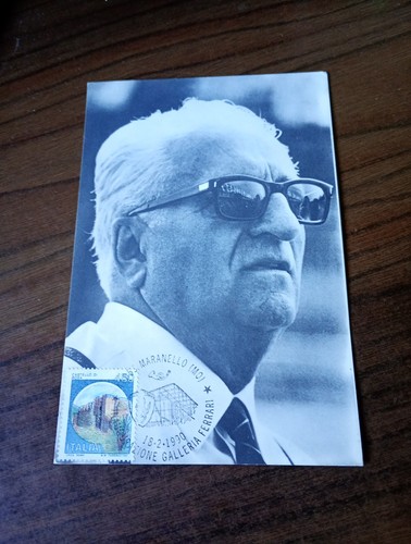 Cartolina enzo ferrari - ferrari, ,1990s