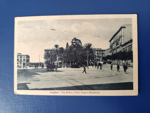98a cartolina cagliari via - cartolina,