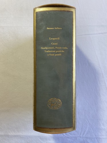 Giacomo leopardi canti - leopardi,