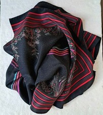 FOULARD VINTAGE DONNA 100% PURA SETA  IVY LAROQUE PARIS 92 x 90 cm