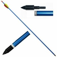 5 X EK ARCHERY FRECCIA IN ALLUMINIO PER ARCO 30 POLLICI BLU D016