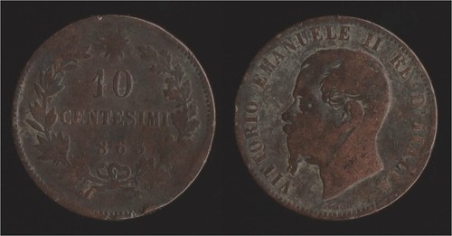 Centesimi 1863 parigi - 10,