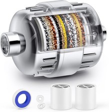 Purificatore Filtro Soffione Doccia 20 Stadi con Cartuccia Filtro Sostituibile Acqua Dura