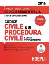 Codice Civile E Di Procedura Civile Hoepli 2016