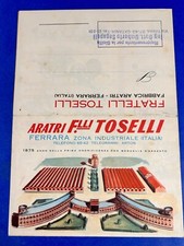 brochure ARATRI F.lli Toselli FERRARA si apre a manifesto
