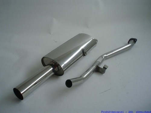 Scarico sportivo fms acciaio - scarico,