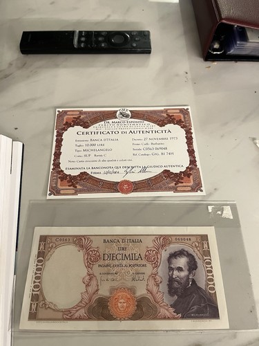 000 lire michelangelo - 10.000,