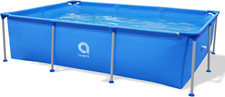 Piscina Fuoriterra Rettangolare Con Struttura in Acciaio Cm 258X179X66 Azzurra C
