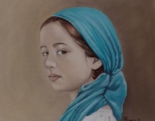 Quadro dipinto a olio volto