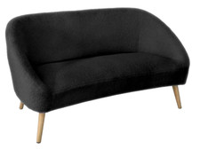 DIVANO 2 POSTI GAMBE LEGNO