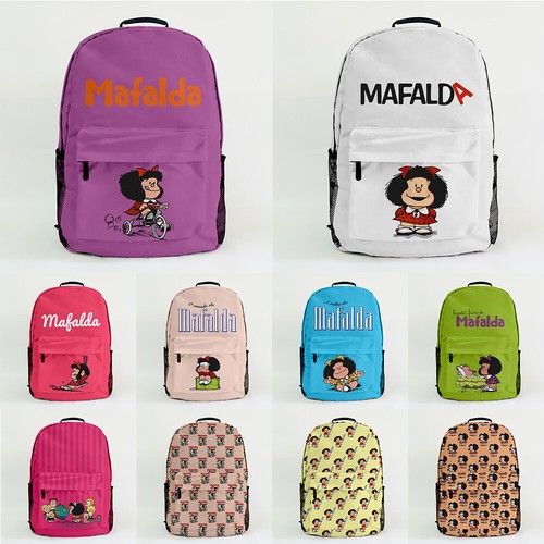 Zaino cartoon mafalda stampato - zaino,